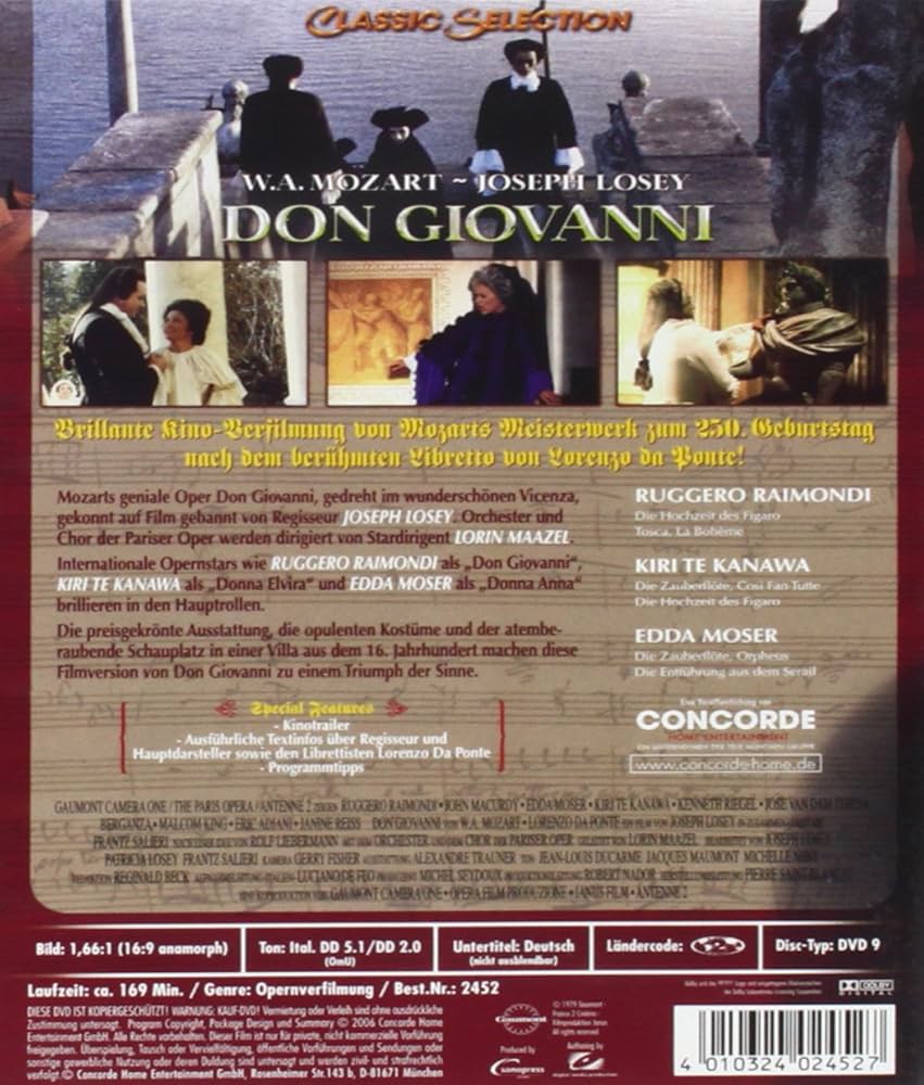 Amazon.co.jp: Don Giovanni [DVD] : ミュージック